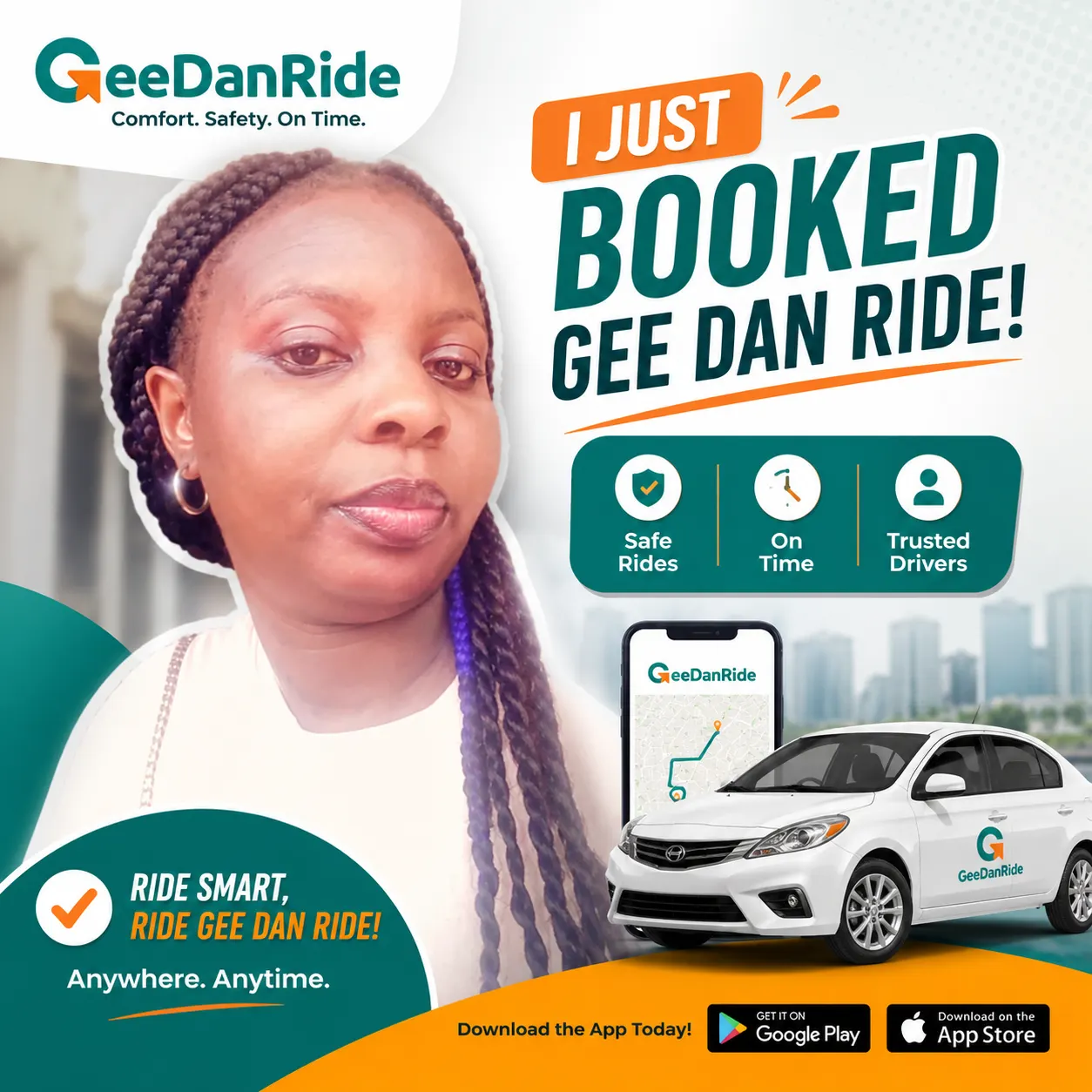  Book Safe and Reliable Rides Anytime with GeeDanRide